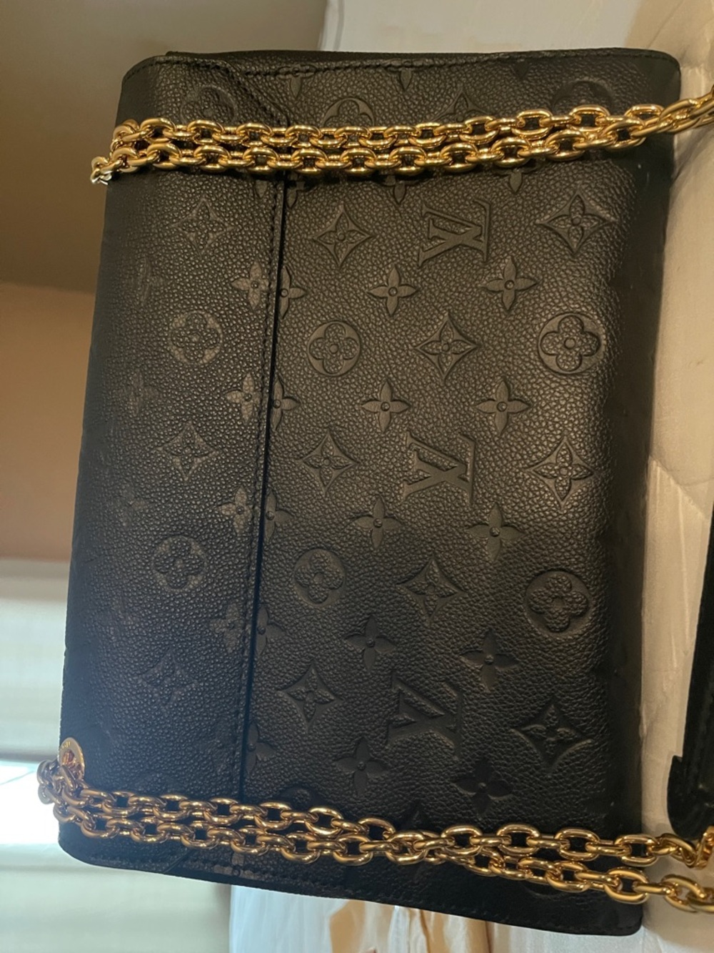 Louis Vuitton Black Monogram Gold-Chain Shoulder Bag - Picture 10 of 10